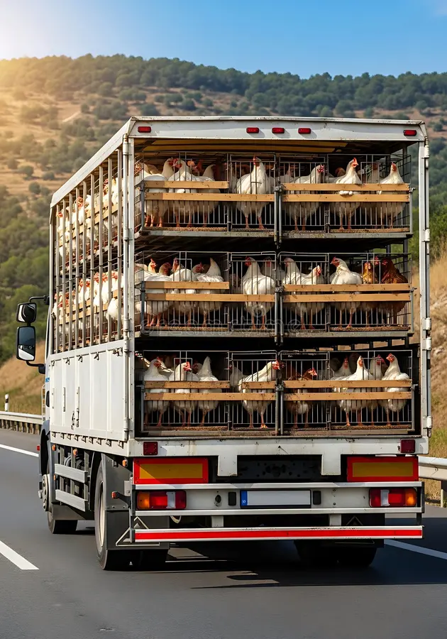 Live poultry transport truck for safe delivery across Australia